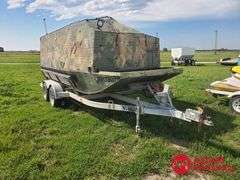 1971 Fully Enclosed Waterfowl Hunting Boat & Trailer