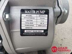 Unused Land Honor  Industrial Model LHR-TWP80 Gasoline 3" Semi-Trash Water Pump