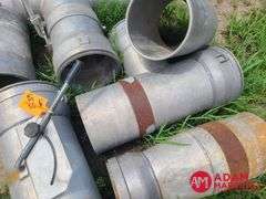 (6) Various Aluminum Pipe Fittings - 10IN