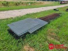 Approximately 11 Pieces of Stee Grating - Various Lengths & Sizes