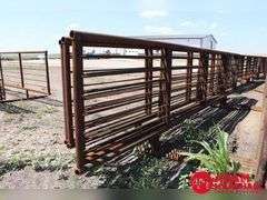 6 - 24FT. Free Standing Panels, 2 3/8 (Inside Dimension) Pipe, Sold 6 X Bid