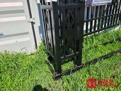 Unused 20FT Iron Gate w/ Pillars