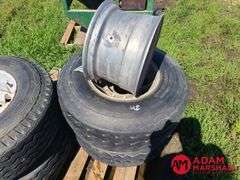 (4) Rims & Tires & (1) Rim
