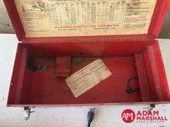 Milwaukee Metal Tool Box with Accessories & Milwaukee Rotary Hammer (Not Tested)