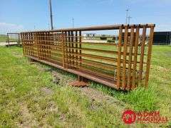 6 - 24FT. Free Standing Panels, 2 3/8 (Inside Dimension) Pipe, Sold 6 X Bid