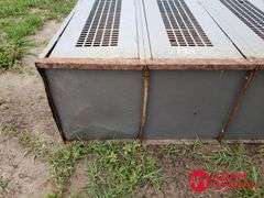(4) Metal Locker w/ Metal Shelf
