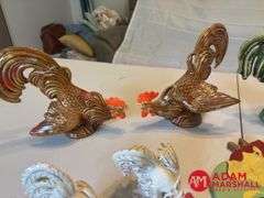 Glass & Wooden Chickens