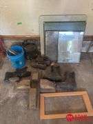 Card Tables, Cement Tools, Bucket of Rocks