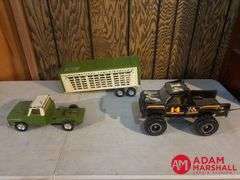 2 Vintage Metal Trucks One Is Tonka
