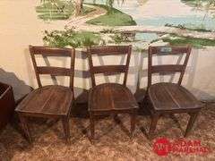 3 Wooden Chairs
