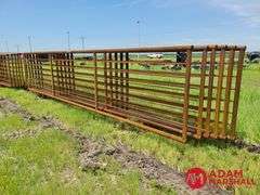 6 - 24FT. Free Standing Panels, 2 3/8 (Inside Dimension) Pipe, Sold 6 X Bid