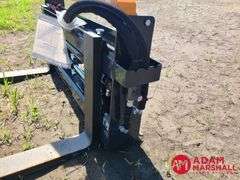 Unused Wolverine Pallet Forks w/ Hydraulic Adjustment, 48"