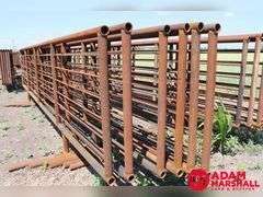 6 - 24FT. Free Standing Panels, 2 3/8 (Inside Dimension) Pipe, Sold 6 X Bid
