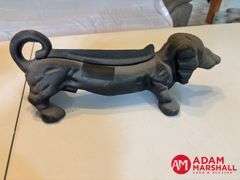 Cast Iron Cat & Dog, Metal Streak-O-Lite Metal Wagon