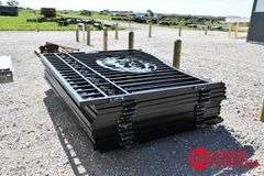 Unused 20FT Bi-Parting Iron Gate with Deer Artwork