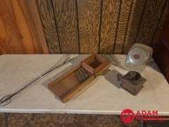 Kraut Cutter, Candy Jar, Coffee Grinder and Wiener Forks