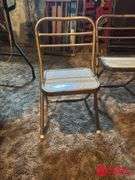 Kids Vintage Table and 3 Folding Chairs