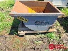 Wright  ½ Yard Self Dumping Hopper w/ Drain Valve & Casters