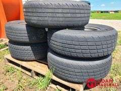 (5) 15 IN 6-Hole Trailer Wheels & Tires