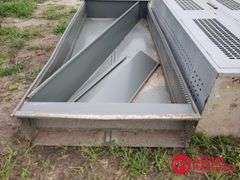 (4) Metal Locker w/ Metal Shelf