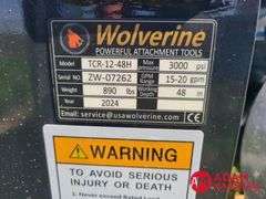 Unused Wolverine Trencher for Skid Steer, 8"x48"