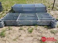 New 10x5ft. portable corral panels, easy Connect, 1 1/4", 14 Gauge Tubing, 80lbs A Panel, sold 10 x bid