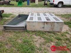 (4) Metal Locker w/ Metal Shelf
