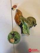 Glass & Wooden Chickens