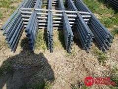 New 20 ft. continuous fence panels, 6 bar, (#2 Pipe) sold 10 x bid