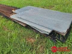 Approximately 11 Pieces of Stee Grating - Various Lengths & Sizes