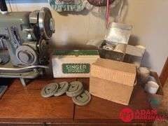 Necchi Sewing Machine & Accessories, Sewing Table with Stool