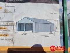 Unused Double Garage Metal Shed - 25FTx33FT