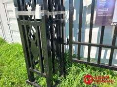 Unused 20FT Iron Gate w/ Pillars