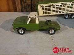 2 Vintage Metal Trucks One Is Tonka