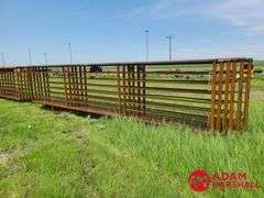 6 - 24FT. Free Standing Panels, 2 3/8 (Inside Dimension) Pipe, Sold 6 X Bid