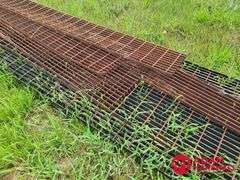 Approximately 11 Pieces of Stee Grating - Various Lengths & Sizes