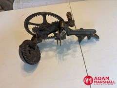 Vintage Cast Iron Balance & Scals, Vintage Cast Iron Wood Stove with Cookware, Cast Iron Vintage Apple Peeler