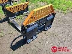 Unused Wolverine Pallet Forks w/ Hydraulic Adjustment, 48"