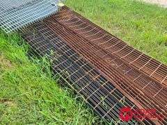Approximately 11 Pieces of Stee Grating - Various Lengths & Sizes