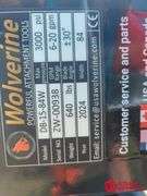 Unused Wolverine Angle Blade for Skid Steer, 84IN