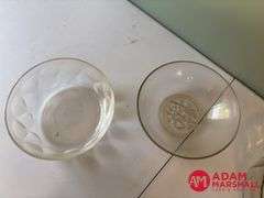 5 Large Glass Bowls