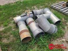 (6) Various Aluminum Pipe Fittings - 10IN