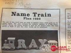 Wooden Name Train Pieces