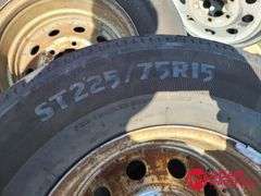 (5) 15 IN 6-Hole Trailer Wheels & Tires