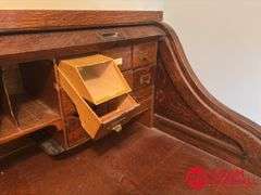 Vintage Roll Top Desk Leopold Desk Co Iowa USA