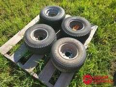 (4) Used Golf Cart Wheels & Tires