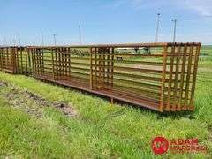 6 - 24FT. Free Standing Panels, 2 3/8 (Inside Dimension) Pipe, Sold 6 X Bid