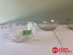 5 Large Glass Bowls