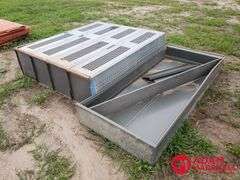 (4) Metal Locker w/ Metal Shelf