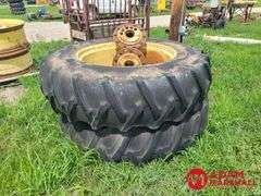 (2) Tractor Tires w/ Hubs - 18.4-38